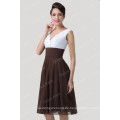 Grace Karin 2015 Neueste Sleeveless V-Neck Kaffee Chiffon Mutter der Bräutigam Kleider CL6249